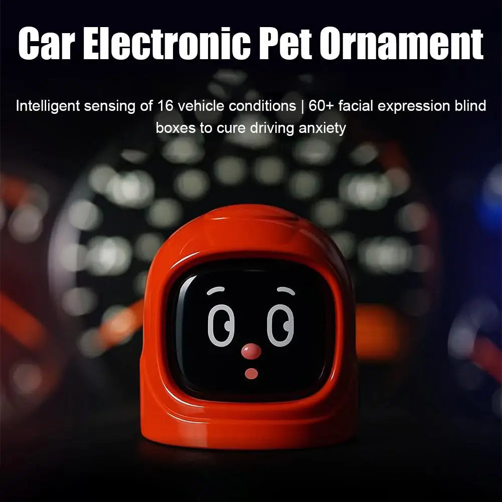 NEW Mangogo Intelligent Car Mounted Electronic Pet Ornaments With Facia Expressions Trendy Vehicle Companion Decorations Fo U3S0