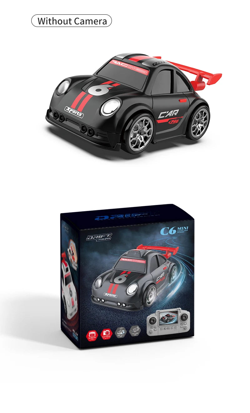 2026 New Camera RC Drift Car with Dual Mode Lights Sound  Screen Control Car Smart Induction Following Children's Toys Gift