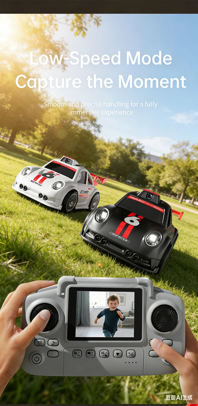 2026 New Camera RC Drift Car with Dual Mode Lights Sound  Screen Control Car Smart Induction Following Children's Toys Gift