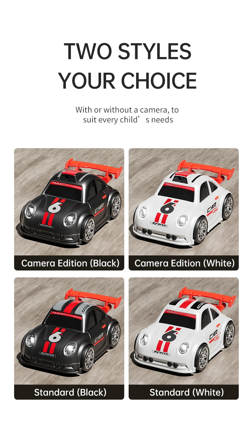 2026 New Camera RC Drift Car with Dual Mode Lights Sound  Screen Control Car Smart Induction Following Children's Toys Gift
