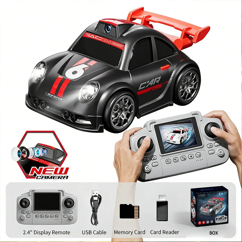 2026 New Camera RC Drift Car with Dual Mode Lights Sound  Screen Control Car Smart Induction Following Children's Toys Gift